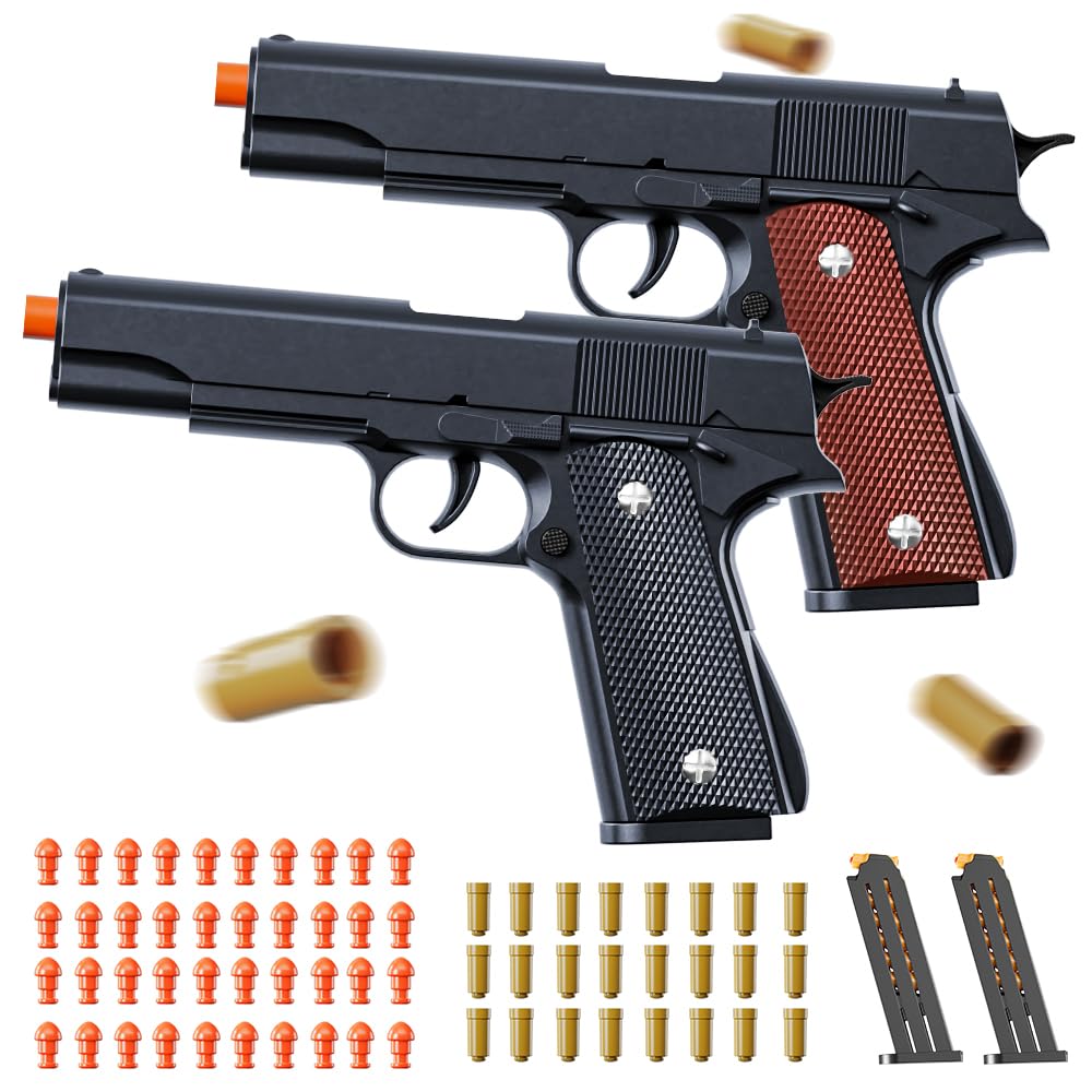 Amazon.com: 2Pack 1911 Shell Ejecting Pistol Toys Gun - Semi